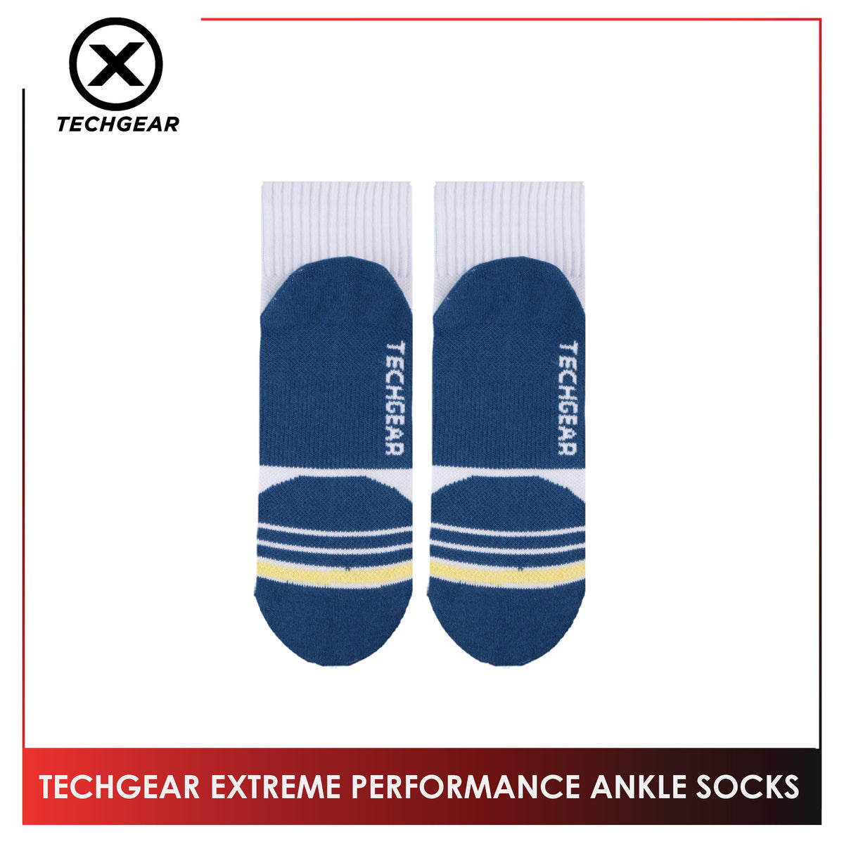 Burlington Men’s Sports Techgear Extreme Performance (Running) Ankle Socks 1 pair TGMX631