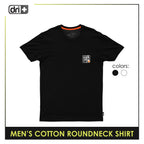 Dri plus Men's Cooltura Anti-Odor Sweat Wicking Cotton Roundneck Shirt 1 piece DUMSRC615