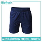 Biofresh Men's Antimicrobial Cotton Stretch Shorts 7” 1 piece UMLBX4401