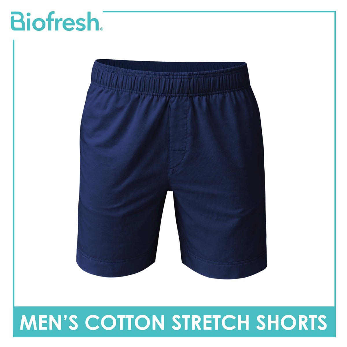 Biofresh Men's Antimicrobial Cotton Stretch Shorts 7” 1 piece UMLBX4401