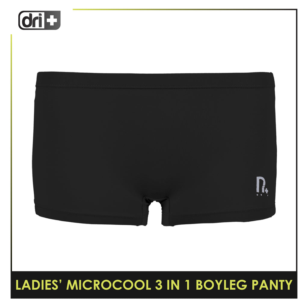 Dri plus Ladies’ Microcool Boyleg Panty 3 pieces in a pack DULPBG511