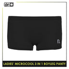 Dri plus Ladies’ Microcool Boyleg Panty 3 pieces in a pack DULPBG511
