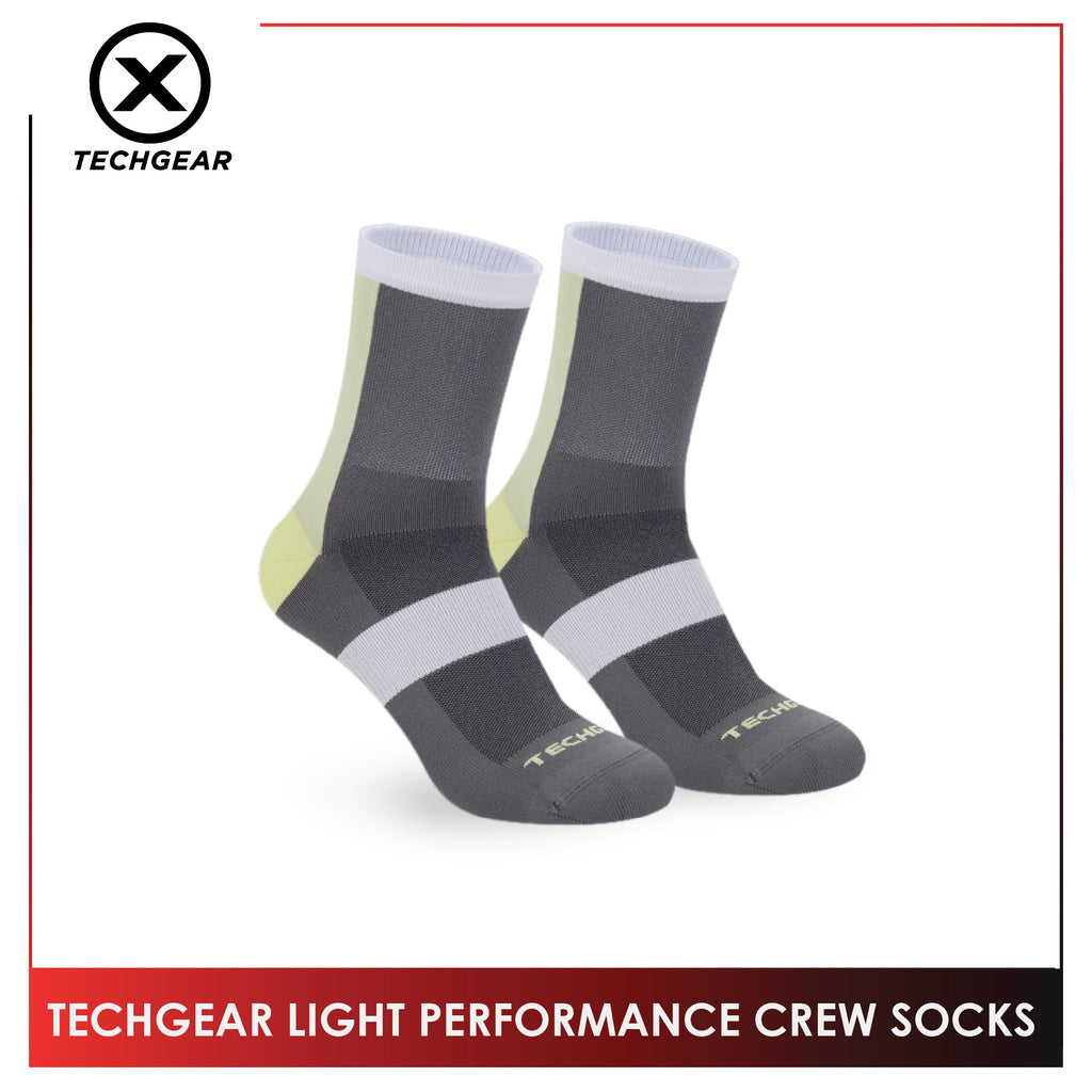 Burlington Men’s Casual Techgear Light Performance (Cycling & Golf) Crew Socks 1 pair TGML631