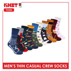 Knit Men's Cotton Thin Casual Crew Socks 1 pair KMC611