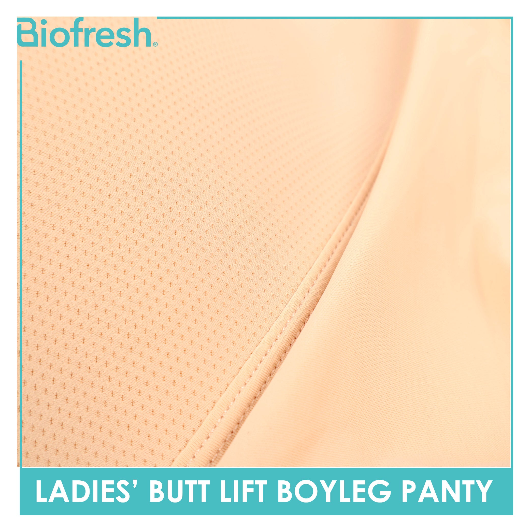 Biofresh Ladies’ Antimicrobial Padded Butt Lift Boyleg Panty 1 piece ULBBL531