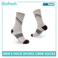 Biofresh Runfresh Men's Antimicrobial Cotton Thick Sports Crew Socks 1 pair RRMS611