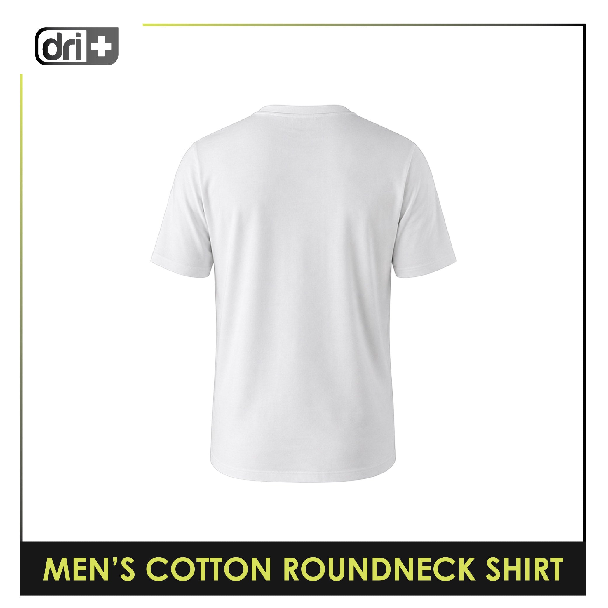 Dri Plus Men’s Anti-Odor Sweat Wicking Cotton Rideology Roundneck Shirt 1 piece DUMSRC613