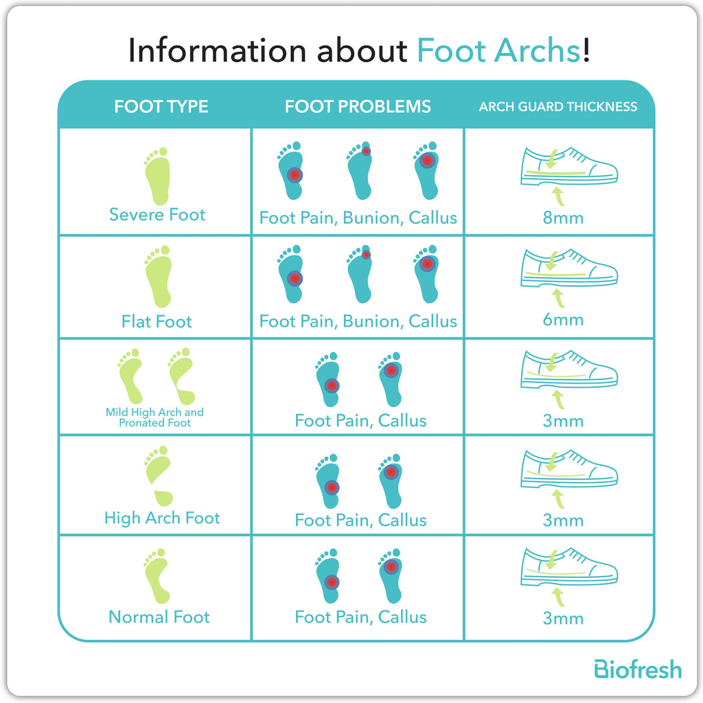Biofresh Arch Guard Insole for Flat Foot 1 pair FLAGF / FMAGF
