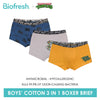 Biofresh | TMNT Boys’ Antimicrobial Cotton Boxer Brief 3 pieces in a pack NTBBBG532