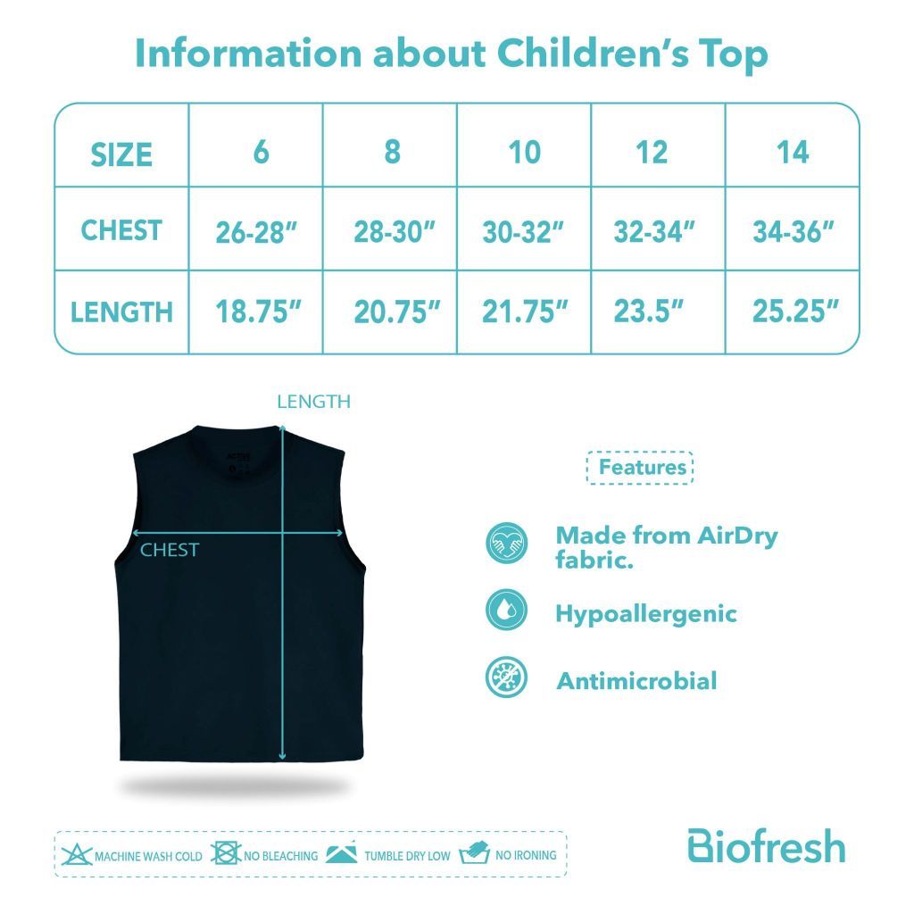 Biofresh Active Kids Boys AirDry Muscle Tee 1 piece MUBSM611