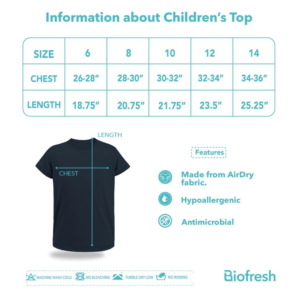 Biofresh Active Kids Girls AirDry Basic Tee Shirt 1 piece MUGSR611