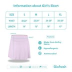 Biofresh Active Kids Girls AirDry Motion Skort 1 piece MUGSK611