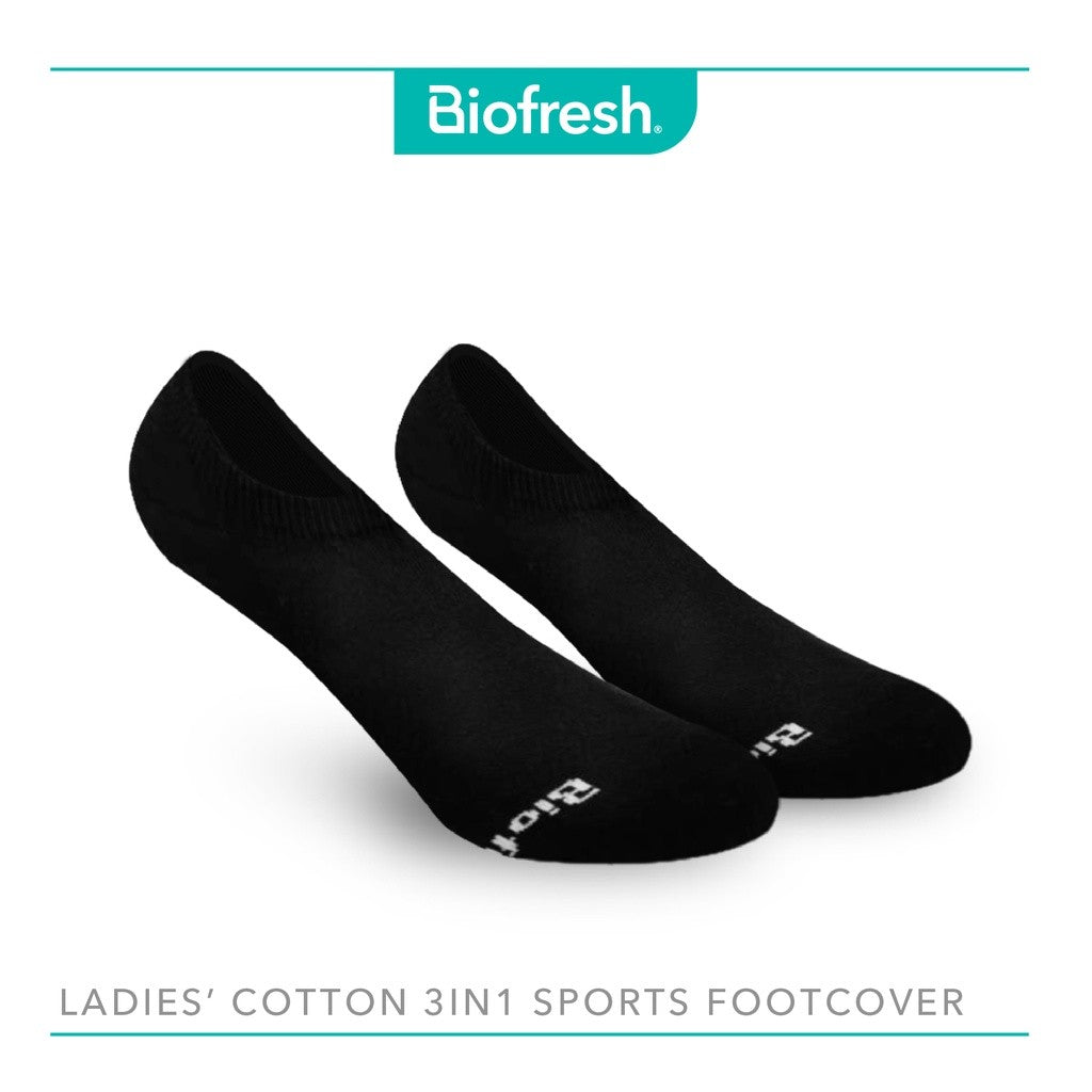 Biofresh RLFSG2  Ladie's No show Sports Footcover 3in1 pack
