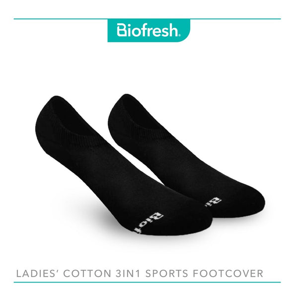 Biofresh RLFSG2  Ladie's No show Sports Footcover 3in1 pack