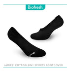 Biofresh RLFSG2  Ladie's No show Sports Footcover 3in1 pack