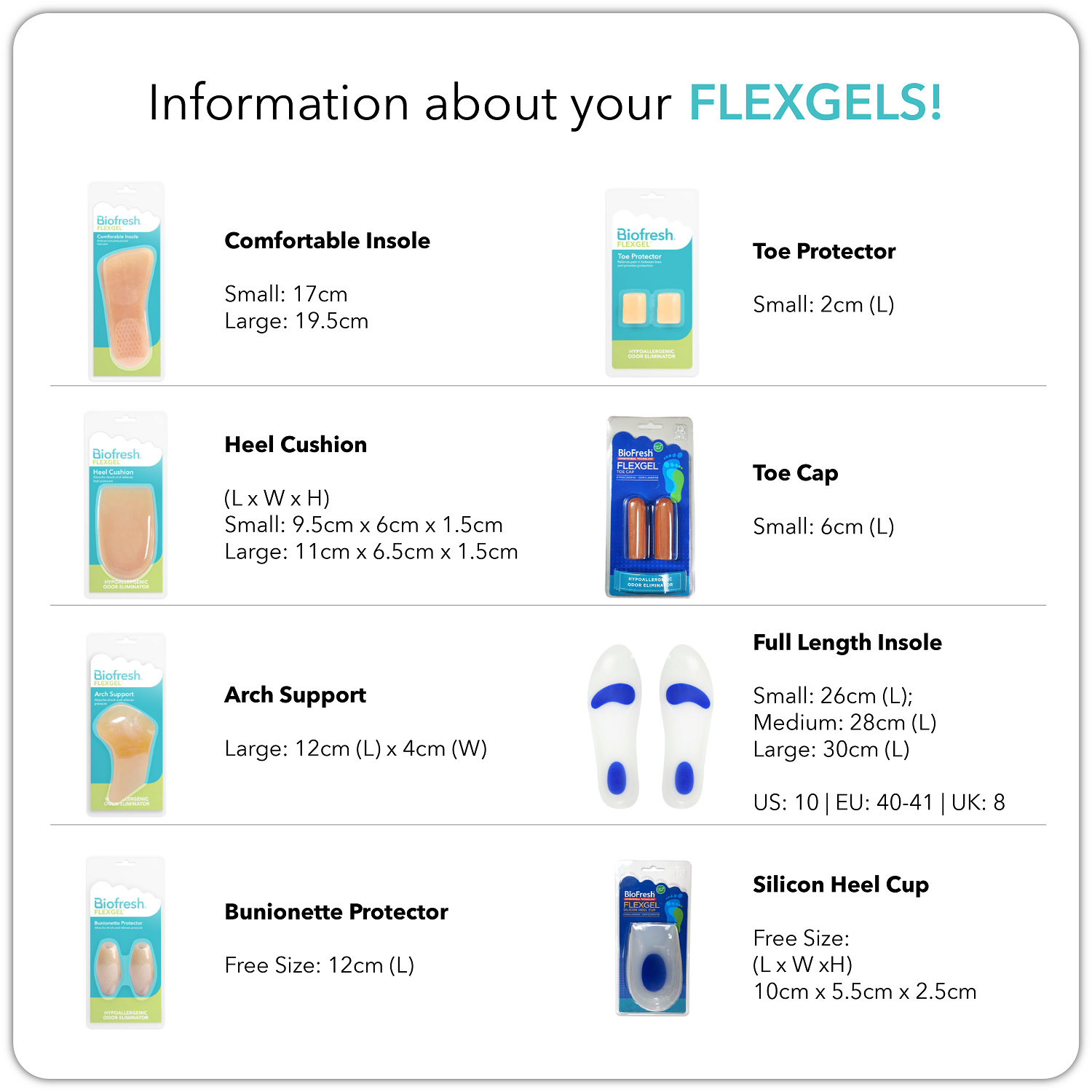 Biofresh FlexGel Toe Cap 1 pair RMG12