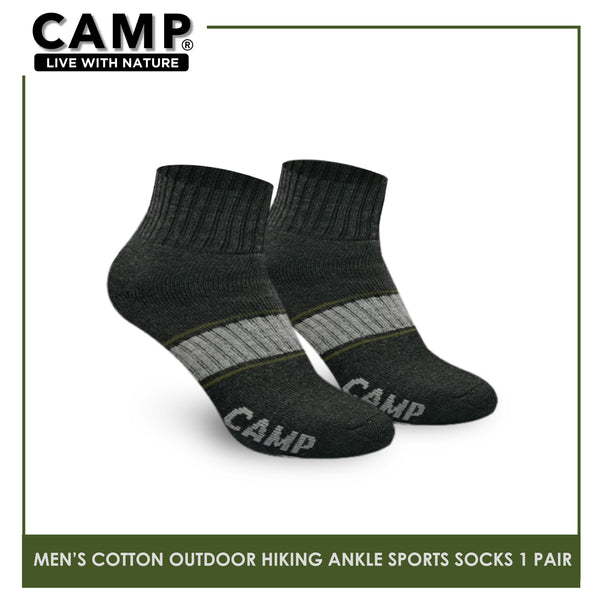 Camp CMS1104 Men's Cotton Blend Outdoor Hiking Ankle Thick Sports socks 1 pair (6601222455401)