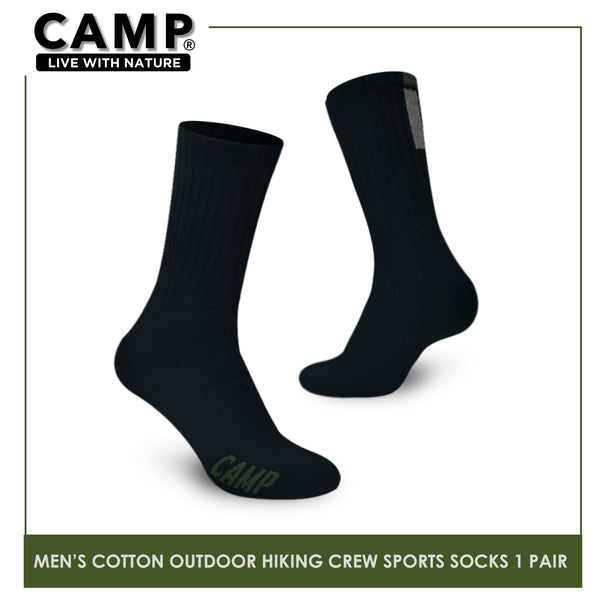 Camp CMS1106 Men's Cotton Blend Outdoor Hiking Crew Thick Sports socks 1 pair (6601242869865)
