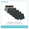 Biofresh Men's Cotton Breathable Boxer Brief 5 pieces in 1 pack OUMBBG1 (Limited Time Offer)