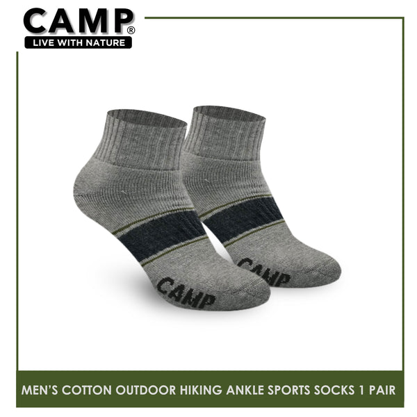 Camp CMS1104 Men's Cotton Blend Outdoor Hiking Ankle Thick Sports socks 1 pair (6601222455401)