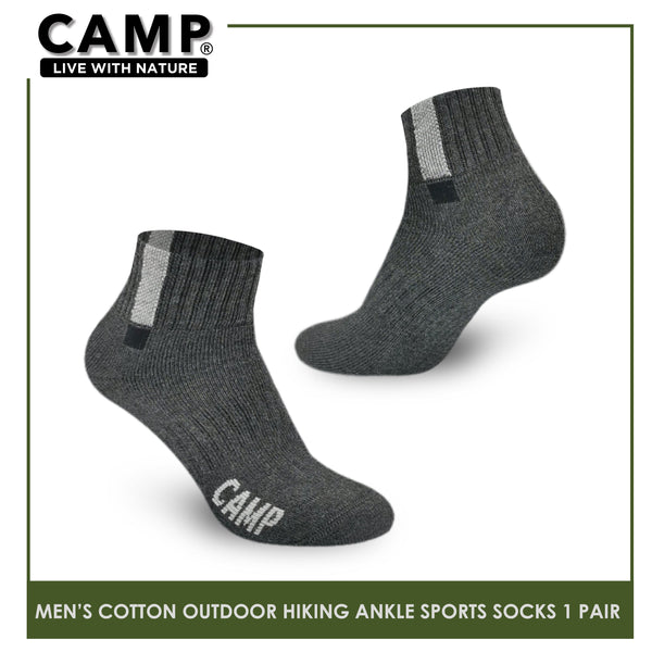 Camp CMS1107 Men's Cotton Blend Outdoor Hiking Ankle Thick Sports socks 1 pair (6601244868713)