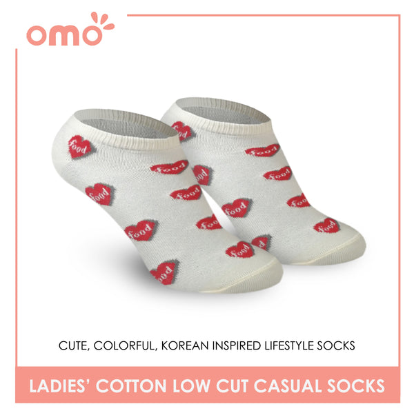 OMO OLCK1810 Ladies Cotton Low Cut Casual Socks 1 Pair (4364811206761)