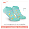 OMO OLCK9202 Cute Korean Inspired Fruits Banana Ladies Cotton Low Cut Casual Fashion Socks 1 pair