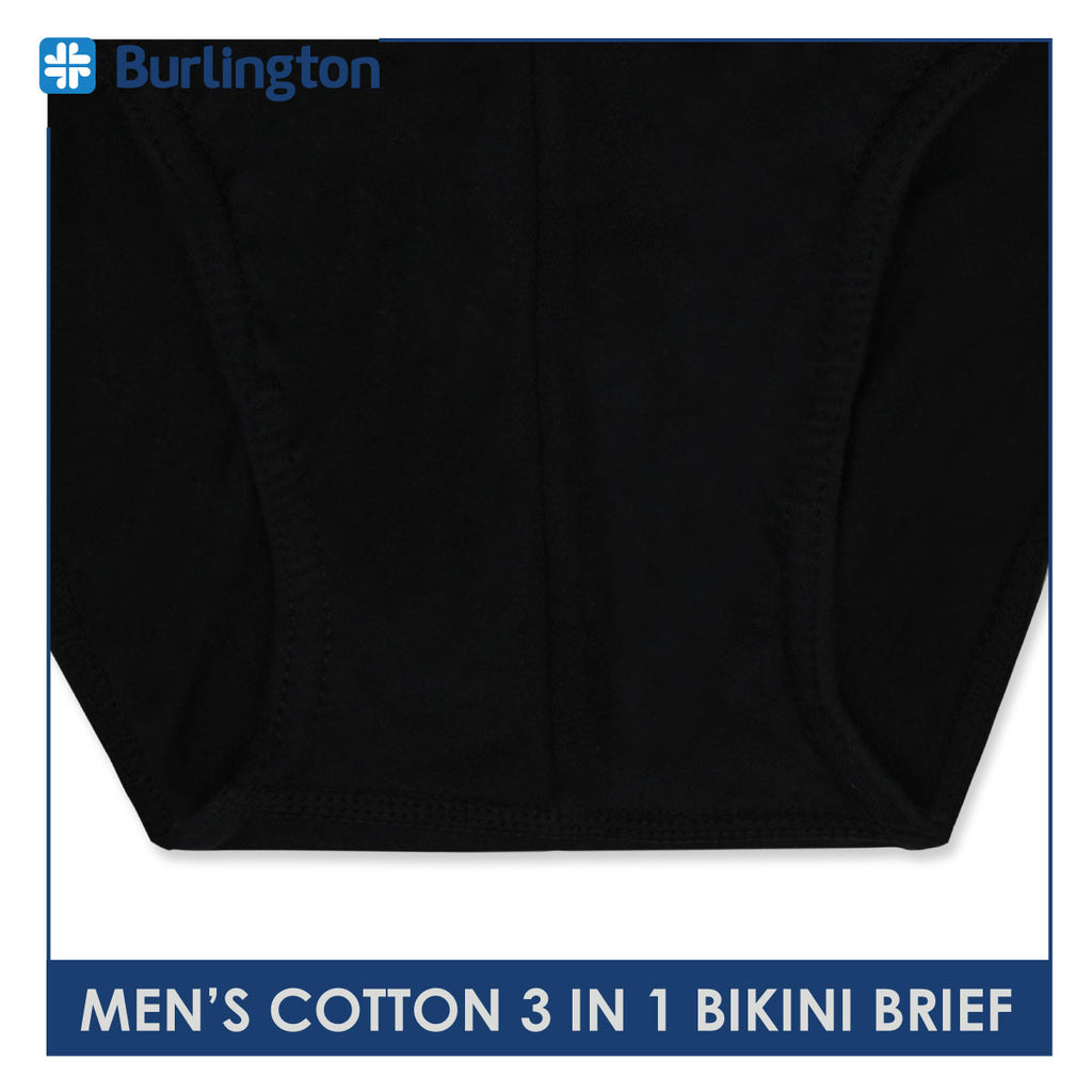 Burlington Men's Cotton Bikini Brief 3 pieces in a pack GTMBSG1