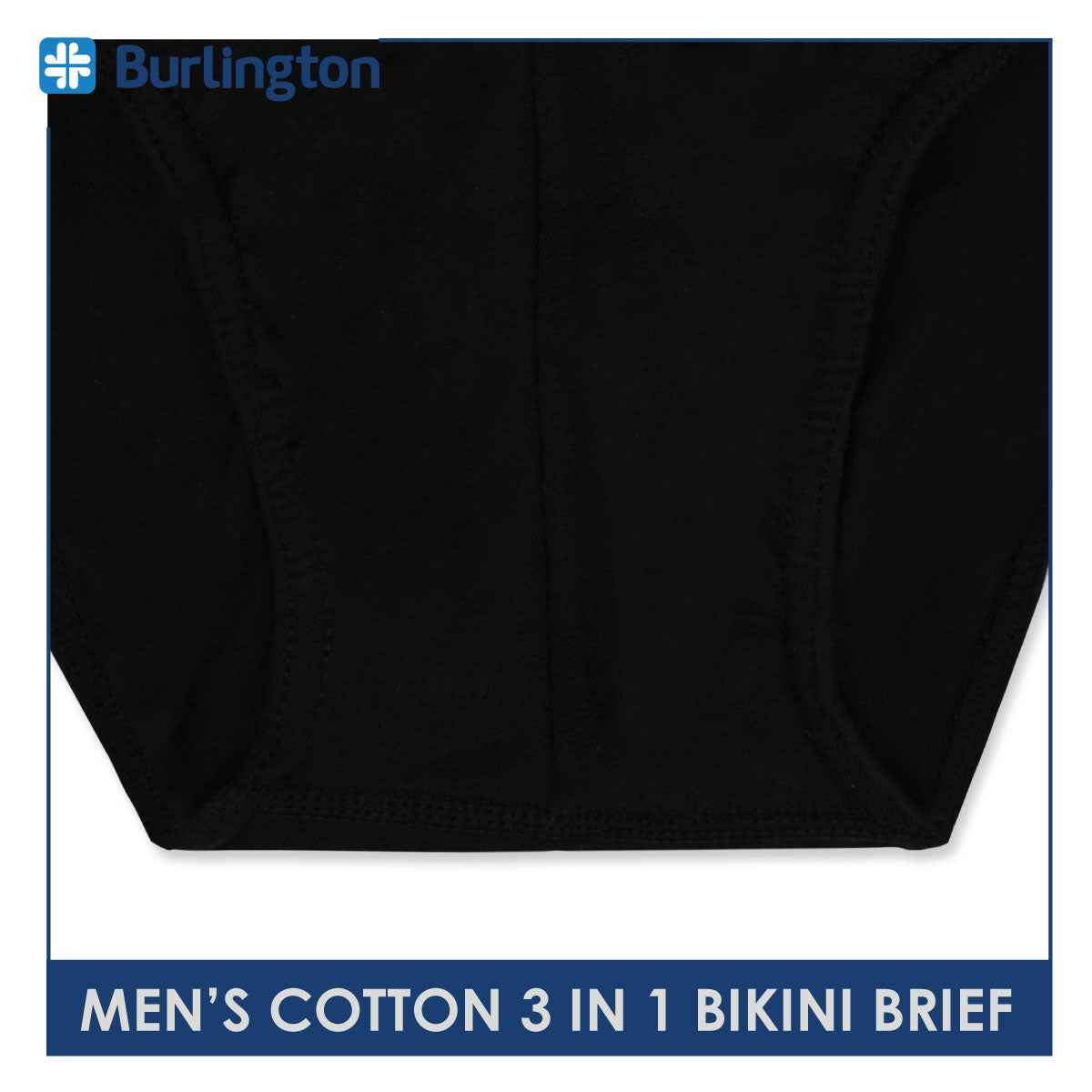 Burlington Men's Cotton Bikini Brief 3 pieces in a pack GTMBSG1