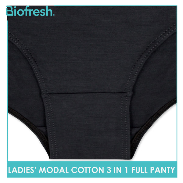 Biofresh Ladies' Antimicrobial Modal Cotton Full Panty 3 pieces in a pack ULPRG1101