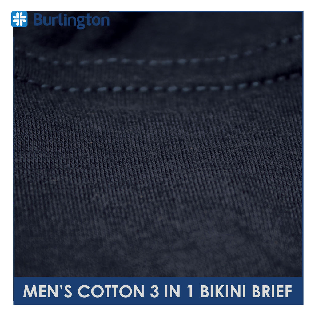 Burlington Men's Cotton Bikini Brief 3 pieces in a pack GTMBSG1