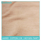 Biofresh Ladies' Antimicrobial Cotton Boyleg Panty 3 pieces in a pack ULPBG0401