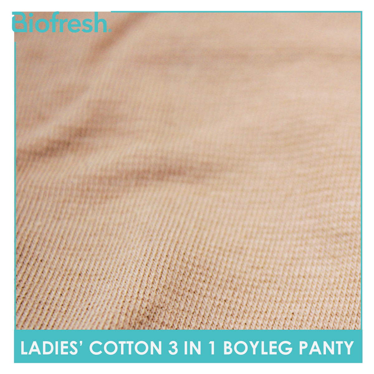 Biofresh Ladies' Antimicrobial Cotton Boyleg Panty 3 pieces in a pack ULPBG0401