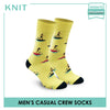 KNIT KMC1812 Men's Casual Crew Socks