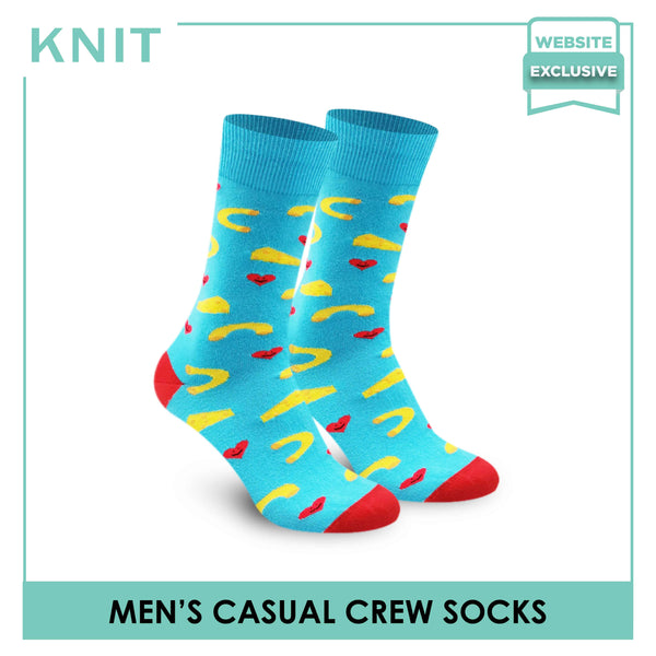 KNIT KMC1815 Men's Casual Crew Socks (6540433621097)