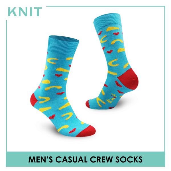 KNIT KMC1815 Men's Casual Crew Socks (6540433621097)