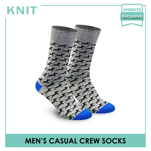KNIT KMC1834 Men's Casual Crew Socks (6540436668521)