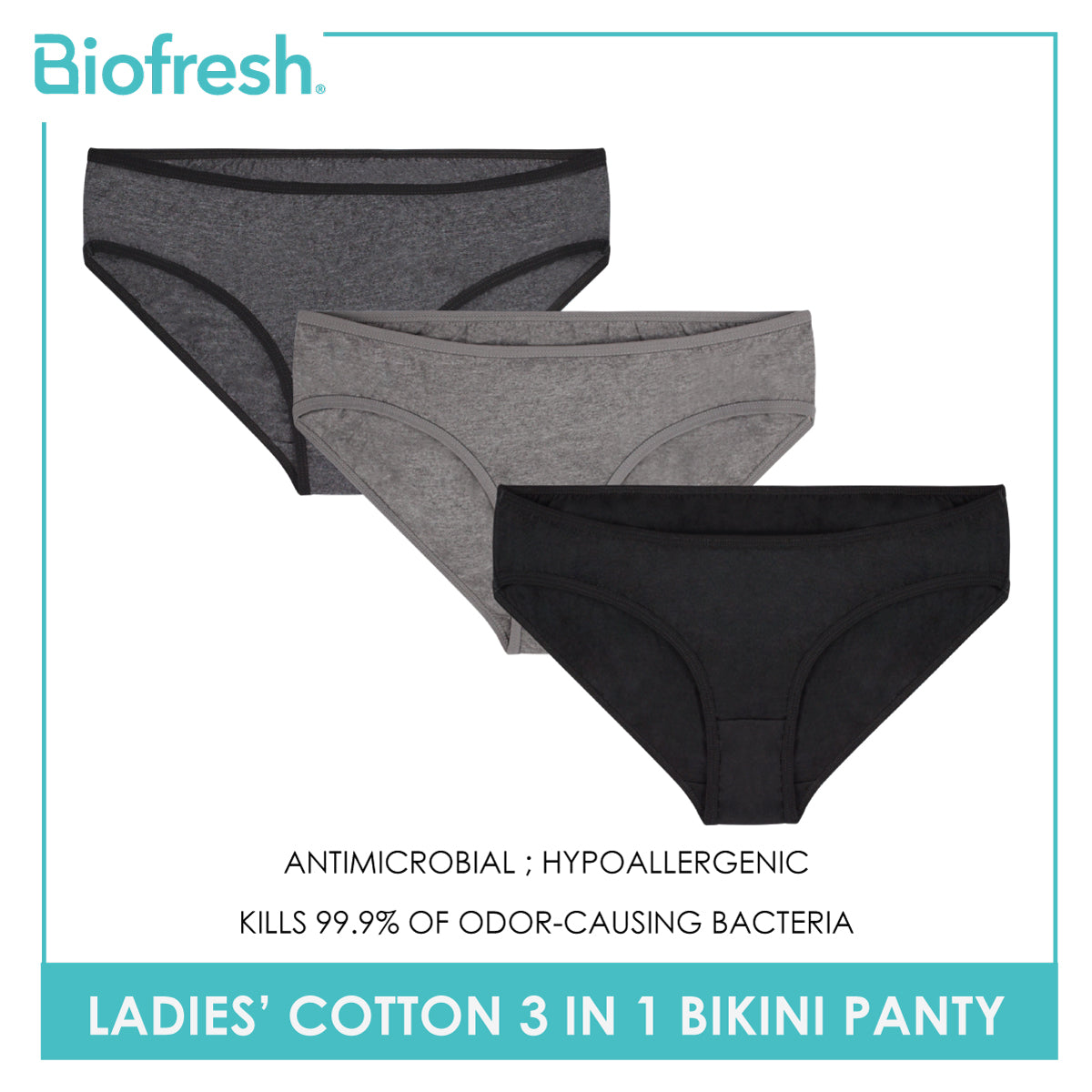 Ladies' Antimicrobial Cotton Bikini Panty Philippines
