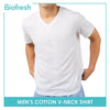 Biofresh Men's Antimicrobial V-Neck Shirt Sweat Absorbent Tee RMUSV04