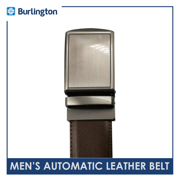Burlington JMBLA0203 Men's Automatic Buckle Cowhide Genuine Leather Casual belt 1 piece (size 120cm) (6596533059689)