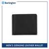 Burlington Men's Billfold Genuine Leather Wallet with Coin Pocket JMW2404