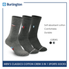 Burlington Classic Men's Cotton Thick Sports Crew Socks BMSEG0401