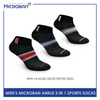 Microban Men's Cotton Thick Sports Ankle Socks 3 pairs in a pack VMSG0403