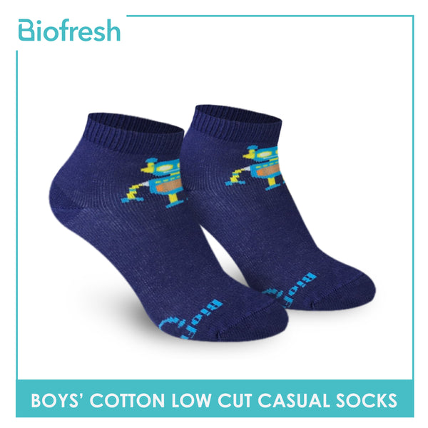 Biofresh RBCKG1810 Boys Cotton Low Cut Casual Socks (4759684317289)