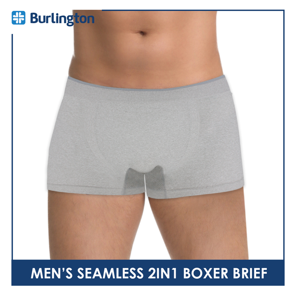 Burlington Men's Nylon 2IN1 Boxer Brief OGTMBBG17 (Limited Time Offer)