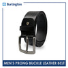 Burlington Men's Prong Buckle Cowhide Genuine Leather Casual belt 1 piece (size 34 - 42 inches) JMBLC0203