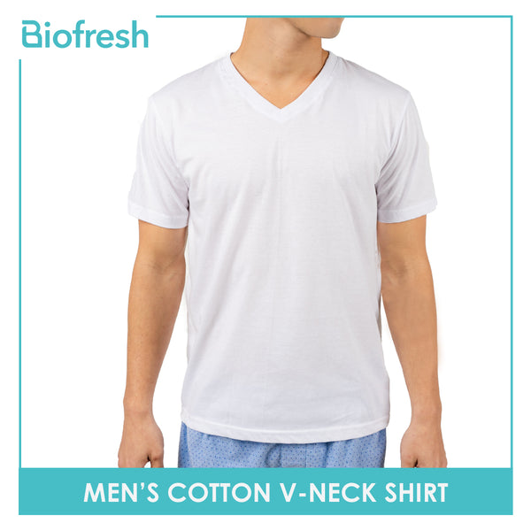 Biofresh Men's Antimicrobial V-Neck Shirt Sweat Absorbent Tee RMUSV04