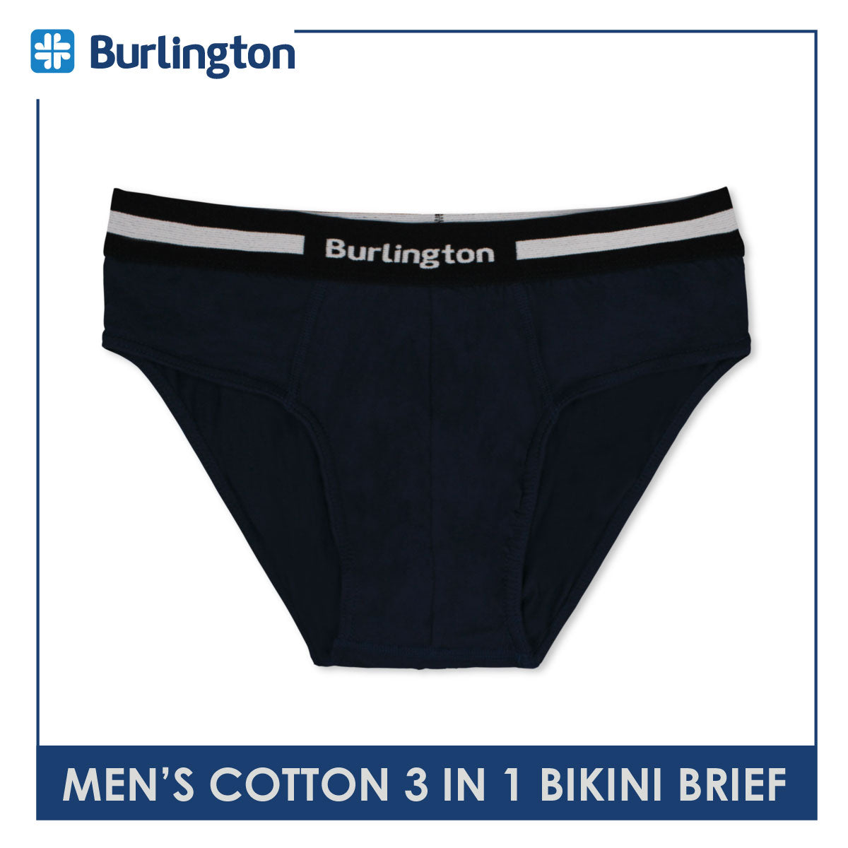 Burlington Men's Cotton Bikini Brief 3 pieces in a pack GTMBSG1