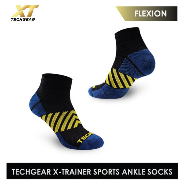 Burlington Men’s TechGear Flexion X-Trainer Thick Sports Ankle Socks 1 pair TGMX2101