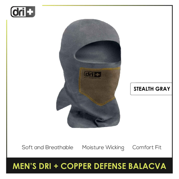 Dri Plus DMCDBALA1101 Men's Washable Multi-Functional Sweat Wicking Balaclava 3D Copper Defense 1 pc (free size) (6595081371753)